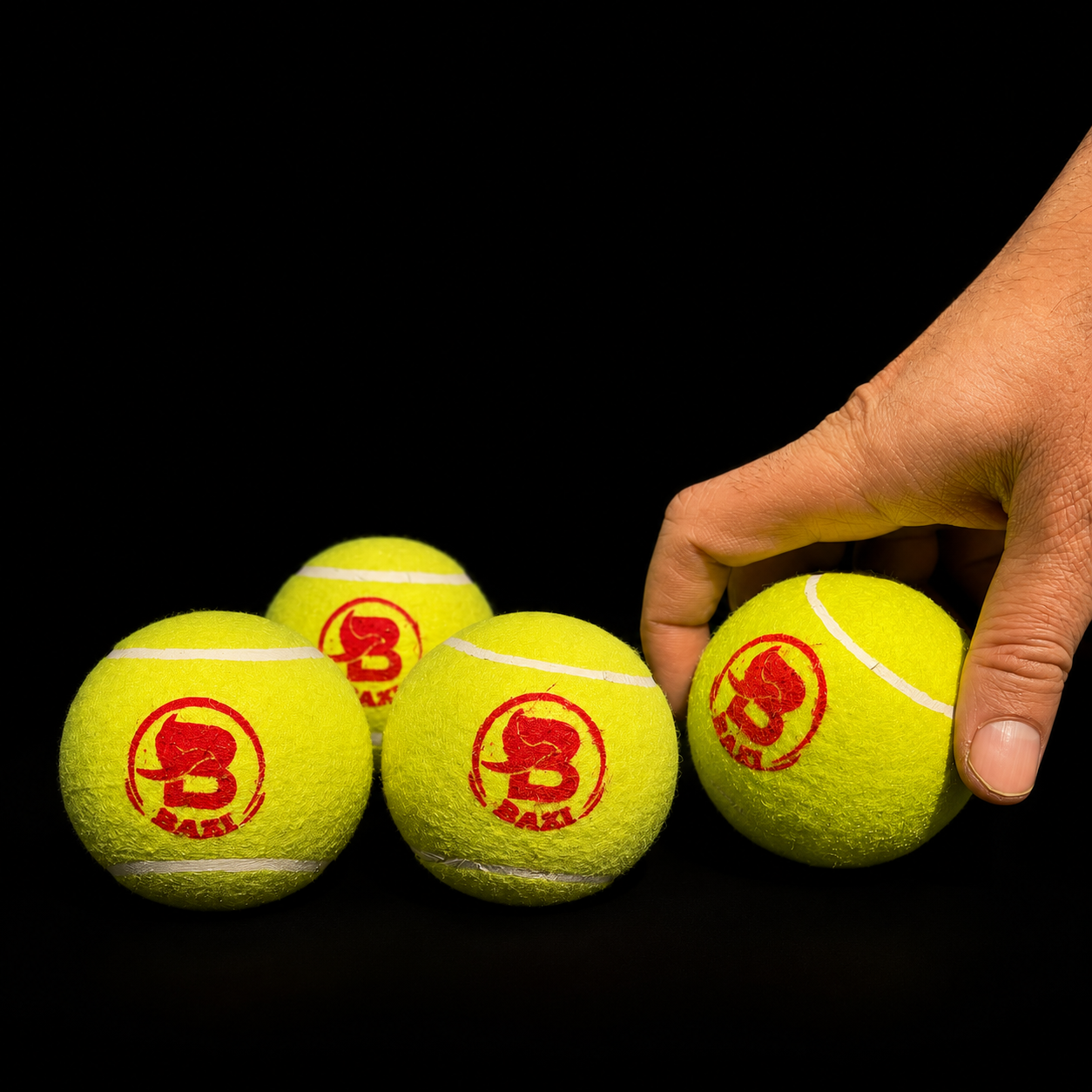 Bazi Professional Tape Ball Cricket Balls – High-Visibility Tournament Grade – Heavy Duty Tennis Balls