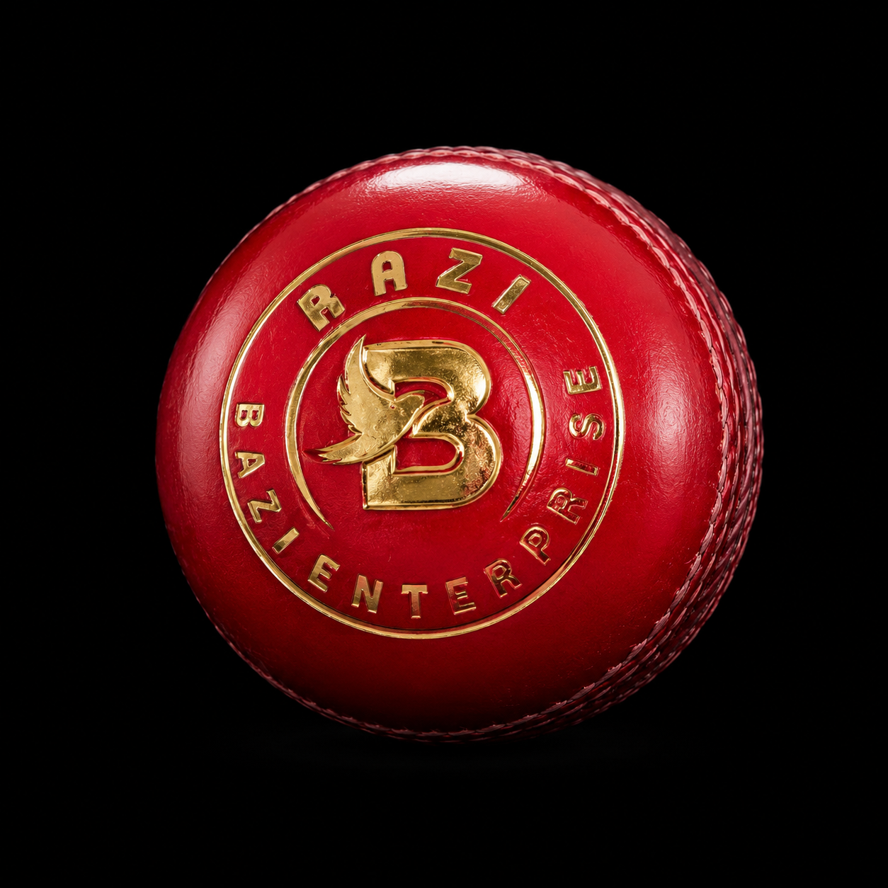 Bazi Professional Hard Ball – Tournament Grade Synthetic Cricket Ball – Durable Alum Tanned Hard Ball