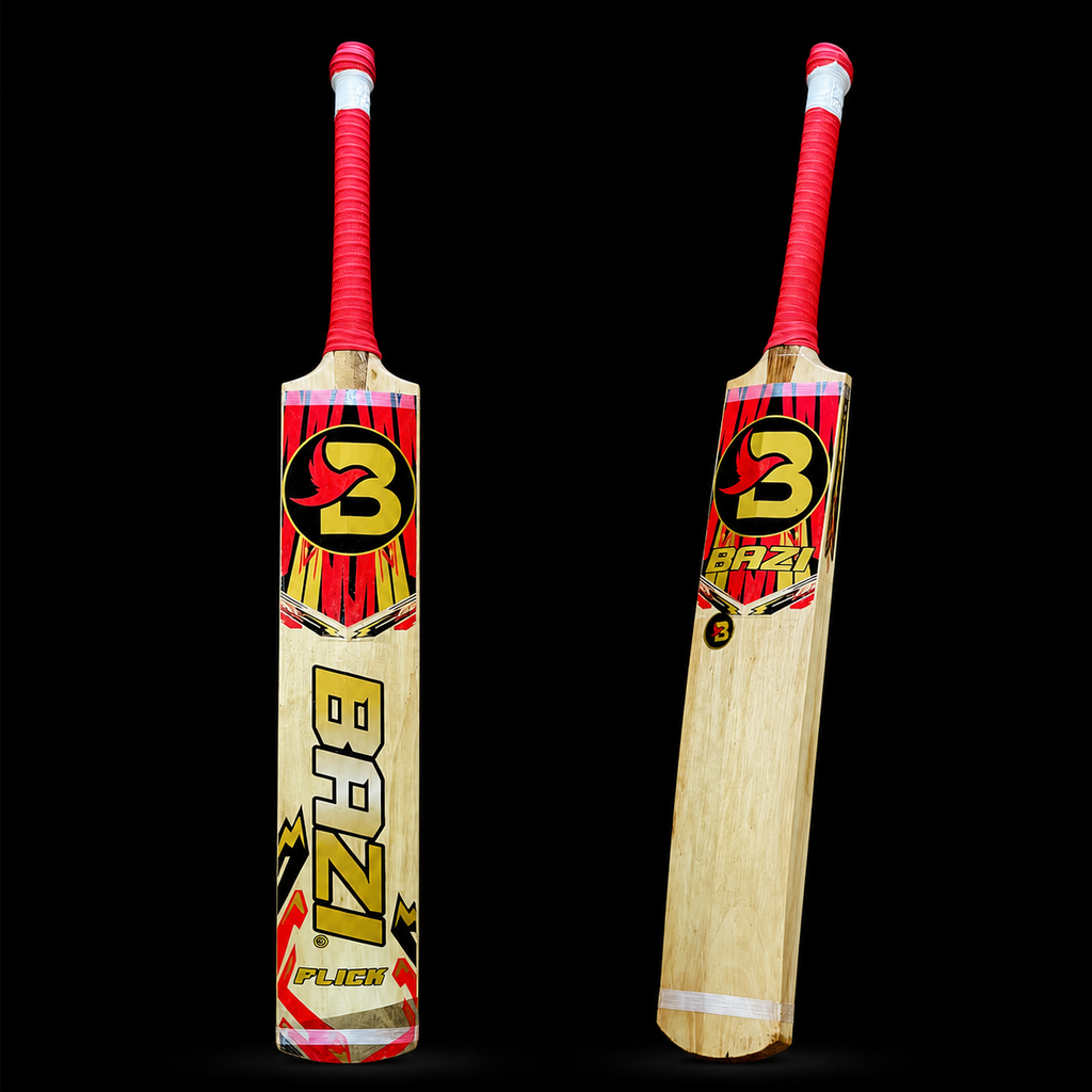 Original Rawlakot Willow Tape Ball Cricket Bat – BAZI Flick Edition – Lightweight Power Hitter