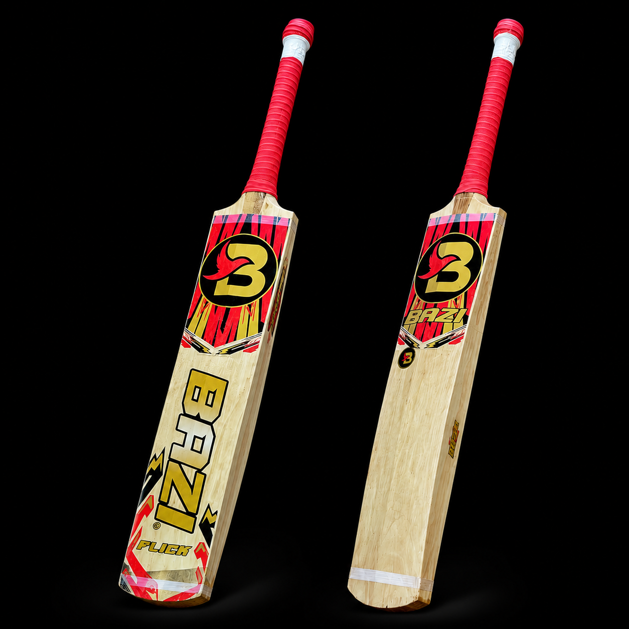 Original Rawlakot Willow Tape Ball Cricket Bat – BAZI Flick Edition – Lightweight Power Hitter